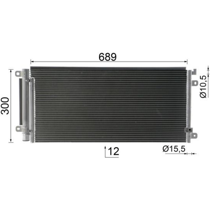 MAHLE Kondensator, Klimaanlage AC 104 000P