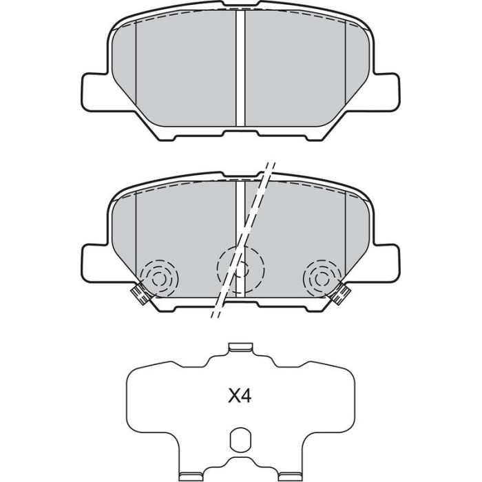 Valeo Bremsbelagsatz 601361 Valeo Bremsbelagsatz 601361
