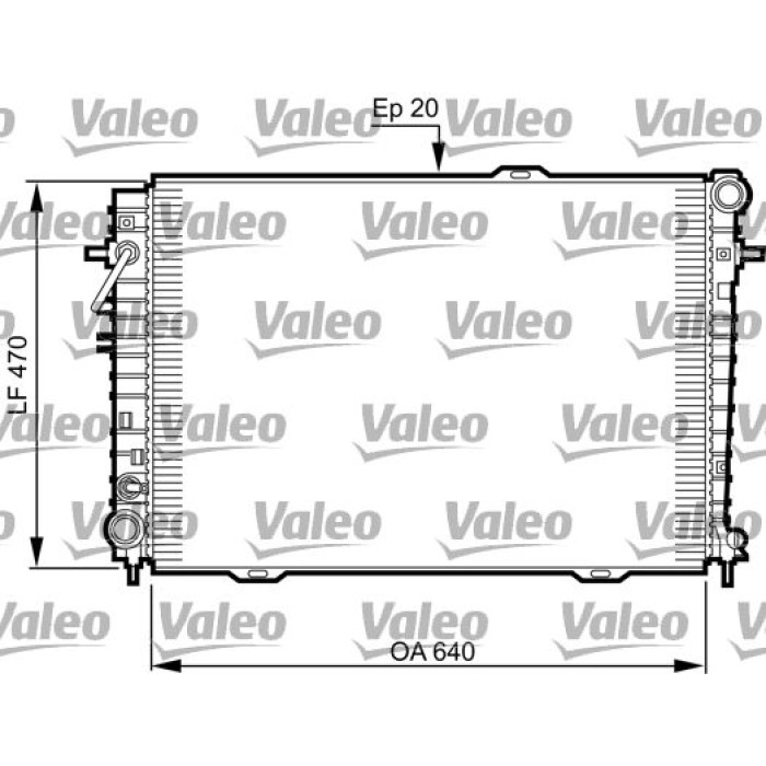 Valeo Motorkühler 735507 Valeo Motorkühler 735507