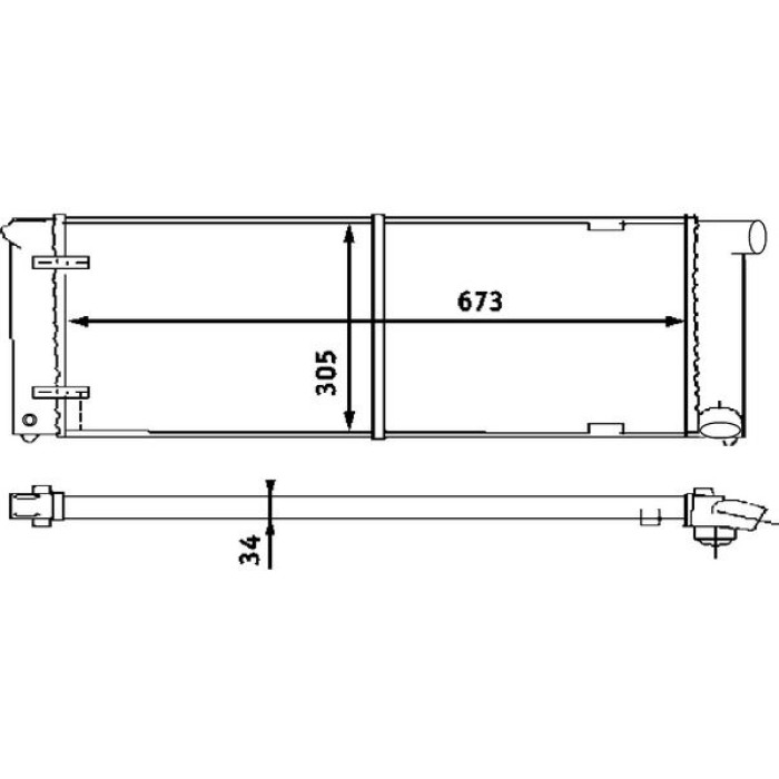 MAHLE Kühler, Motorkühlung CR 407 000S MAHLE Kühler, Motorkühlung CR 407 000S