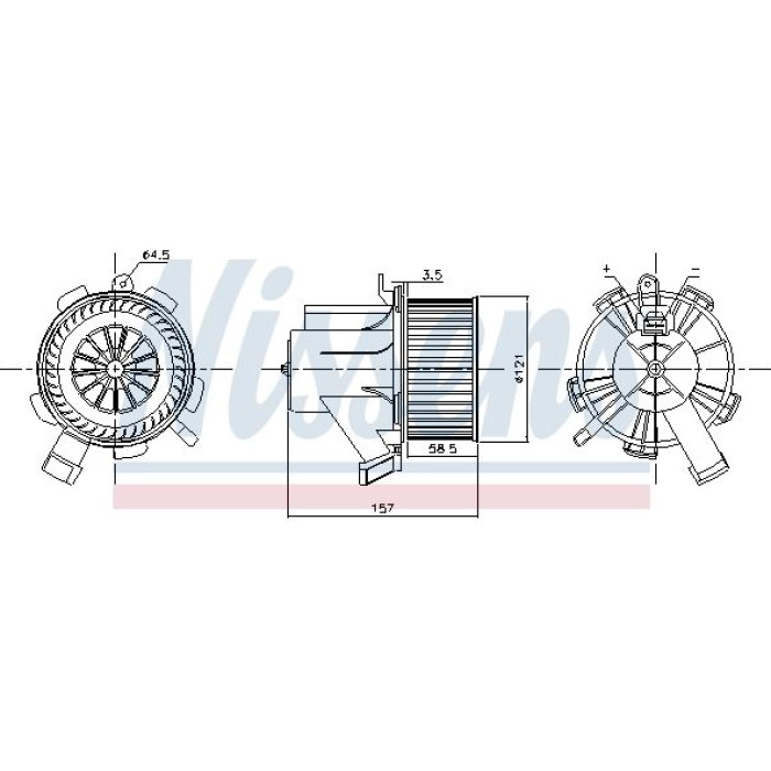 Nissens Innenraumgebläse 87208 Nissens Innenraumgebläse 87208