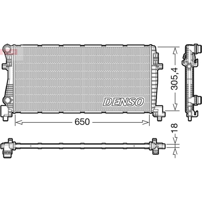 Denso Motorkühler DRM02017 Denso Motorkühler DRM02017