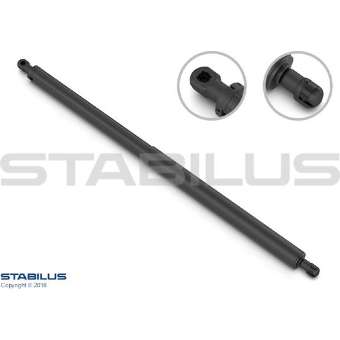 Stabilus Gasdruckfeder (Gasfeder), hinten, 540 N, 689 mm - 433572 Stabilus Gasdruckfeder (Gasfeder), hinten, 540 N, 689 mm - 433572