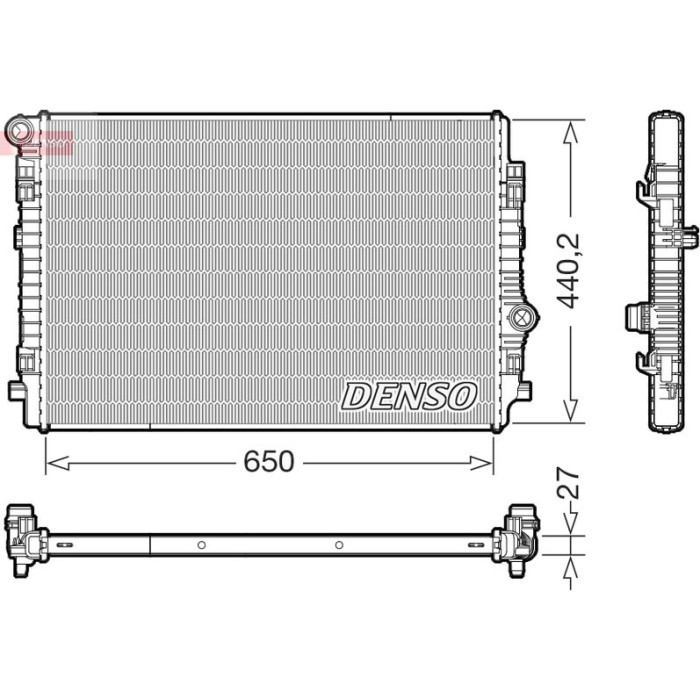 Denso Motorkühler DRM02046 Denso Motorkühler DRM02046