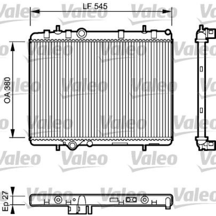 Valeo Motorkühler 734423 Valeo Motorkühler 734423