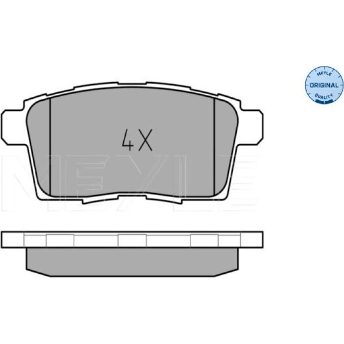 MEYLE Bremsbelagsatz Mazda Cx-7 252454517