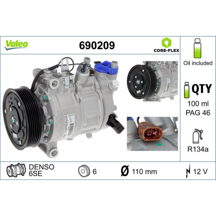 690209 Valeo Klimakompressor 690209