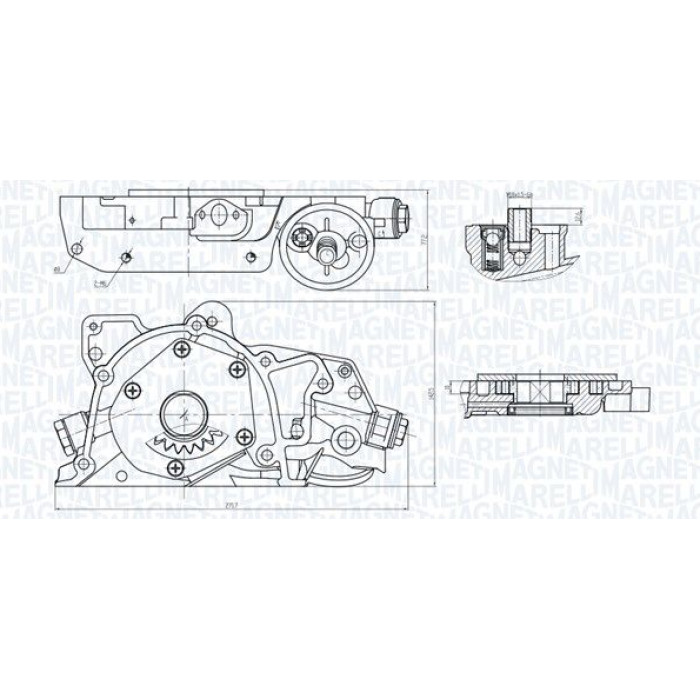 Magneti Marelli Ölpumpe 351516000045