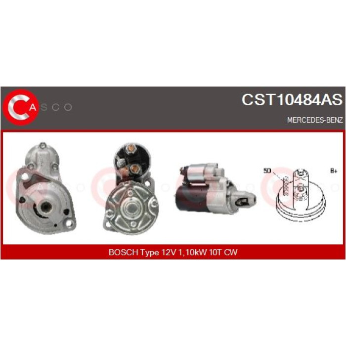 CASCO Anlasser CST10484AS CASCO Anlasser CST10484AS