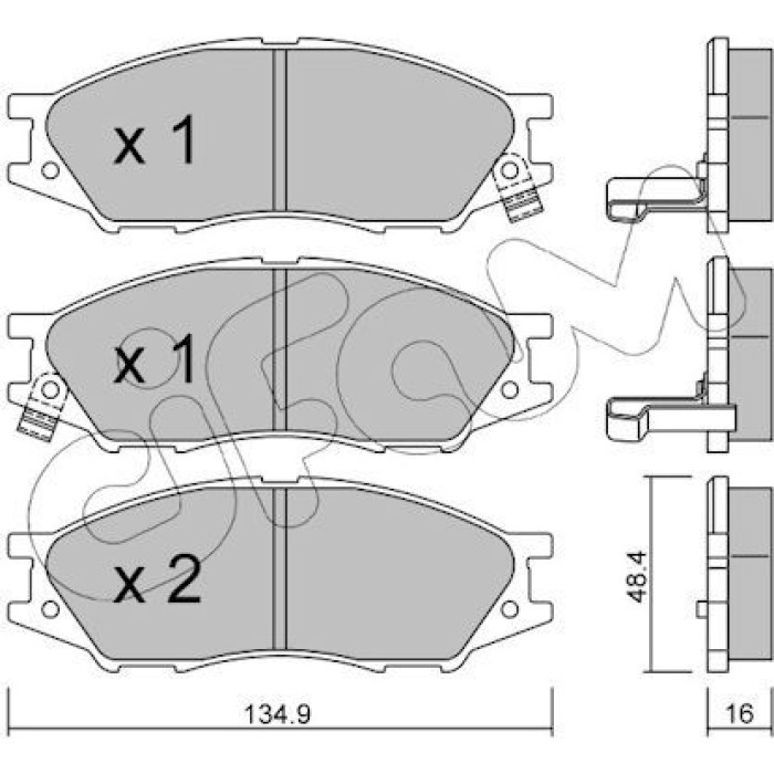 CIFAM Bremsbelagsatz, Scheibenbremse 822-810-0 CIFAM Bremsbelagsatz, Scheibenbremse 822-810-0