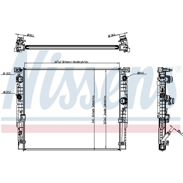 Nissens Wasserkühler PKW 606236