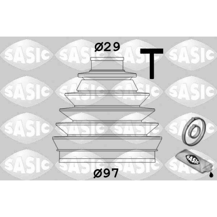 SASIC Faltenbalgsatz, Antriebswelle 2933063 SASIC Faltenbalgsatz, Antriebswelle 2933063