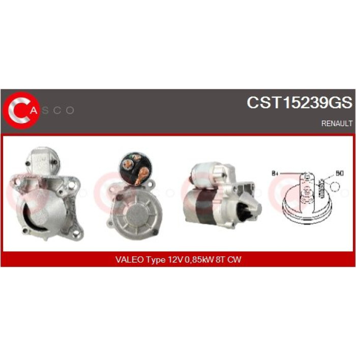 CASCO Anlasser CST15239GS CASCO Anlasser CST15239GS