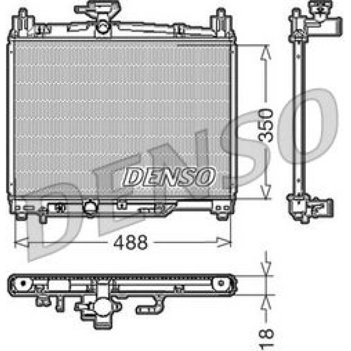 Denso Motorkühler DRM50002 Denso Motorkühler DRM50002