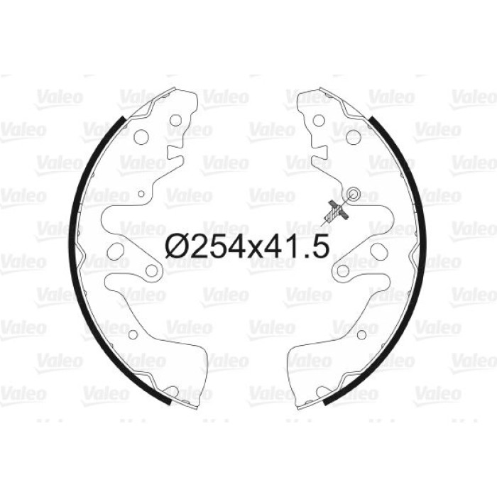 Valeo Bremsbacken 564107 Valeo Bremsbacken 564107
