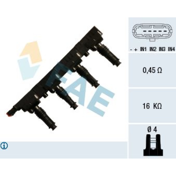 FAE Zündspule 80257 FAE Zündspule 80257