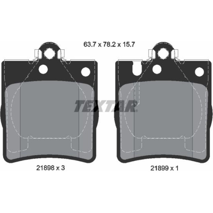 Textar Bremsbelagsatz 2189803 Textar Bremsbelagsatz 2189803