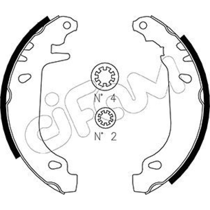 153-022 CIFAM Bremsbackensatz 153-022 153-022 CIFAM Bremsbackensatz 153-022
