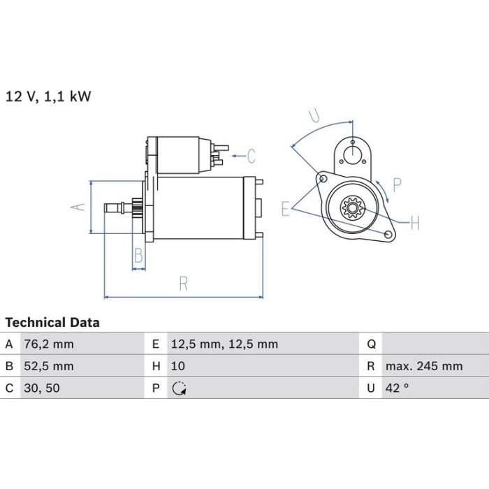 Bosch Starter 0 986 016 300 Bosch Starter 0 986 016 300