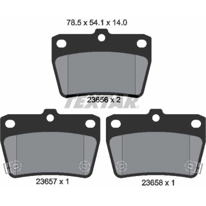 Textar Bremsbelagsatz 2365601 Textar Bremsbelagsatz 2365601