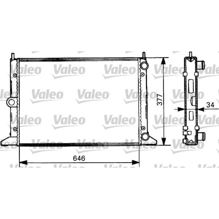 Valeo Motorkühler 731386 Valeo Motorkühler 731386