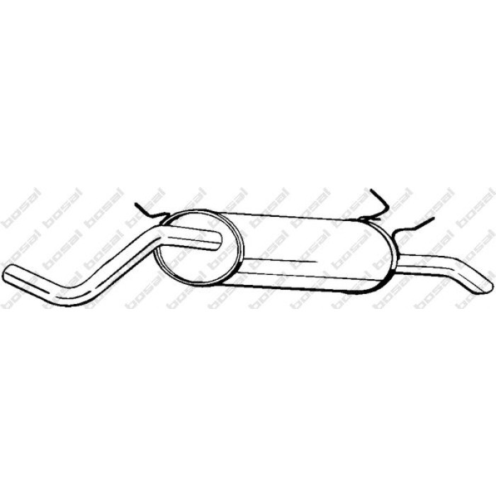 Bosal Schalldämpfer 280-817 Bosal Schalldämpfer 280-817