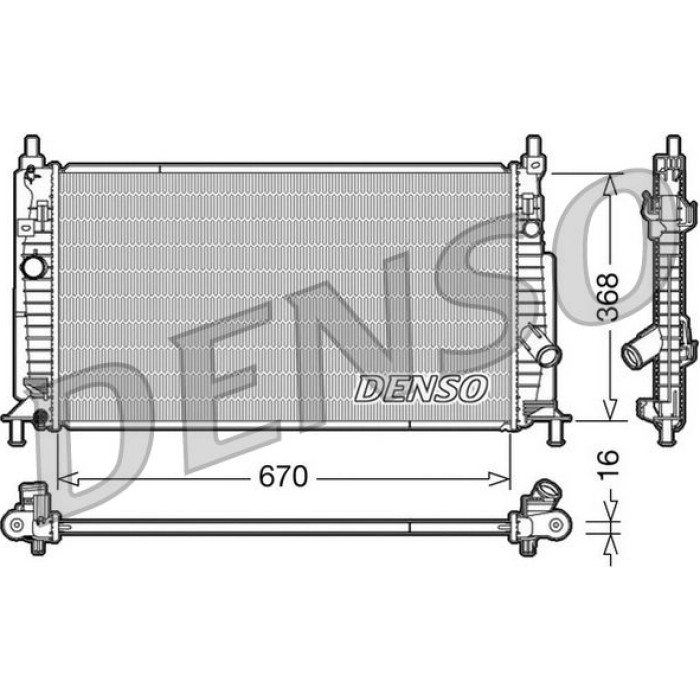 Denso Motorkühler DRM44020 Denso Motorkühler DRM44020