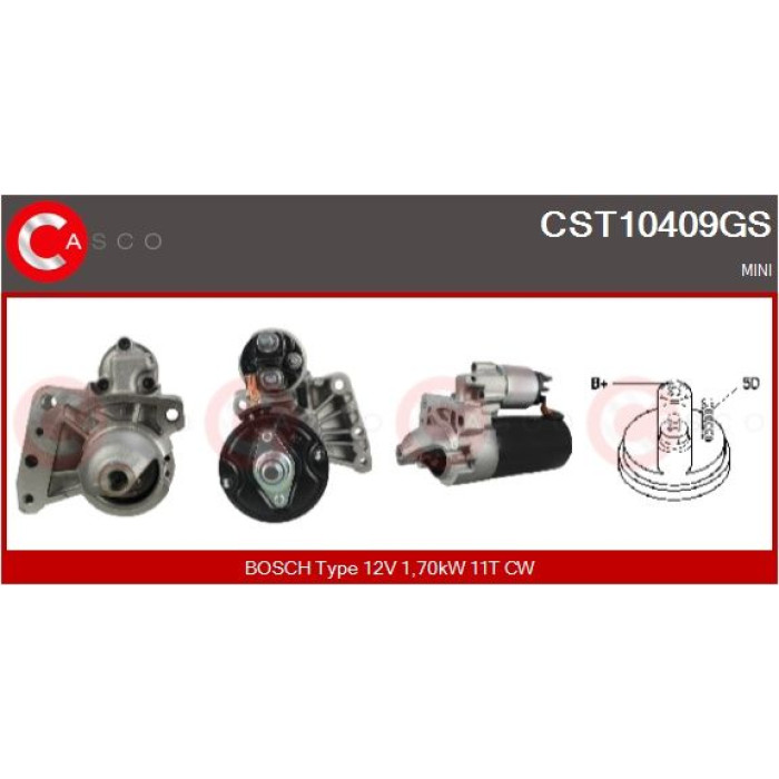 CASCO Anlasser CST10409GS CASCO Anlasser CST10409GS