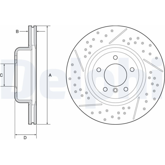 Delphi Bremsscheibe BG9235C Delphi Bremsscheibe BG9235C