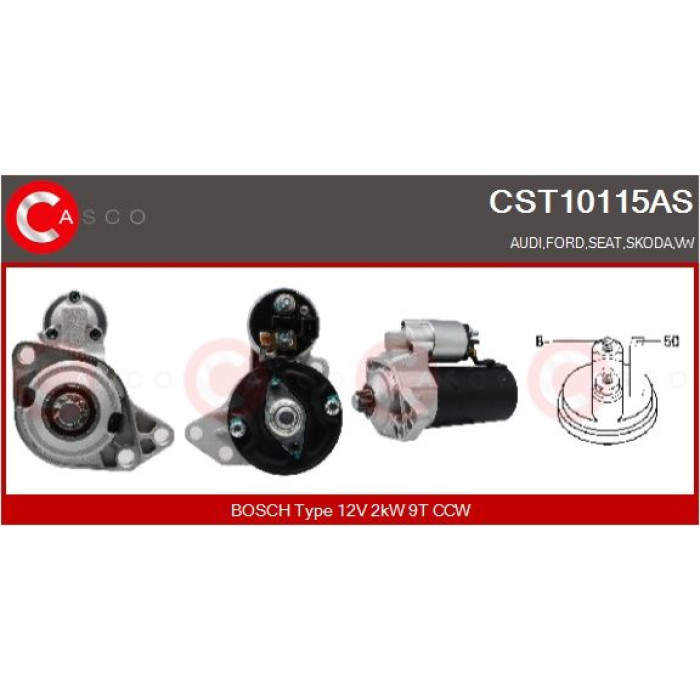 CASCO Anlasser CST10115AS