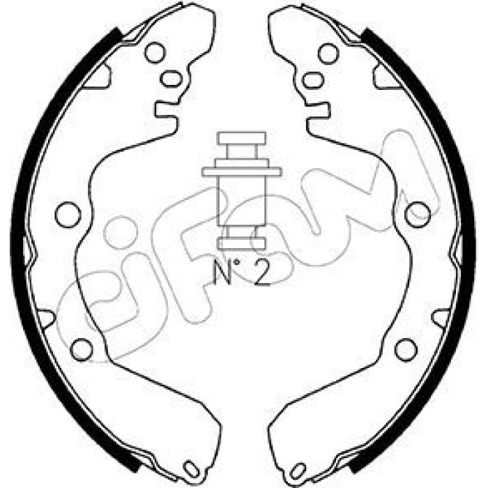 CIFAM Bremsbackensatz 153-256 CIFAM Bremsbackensatz 153-256