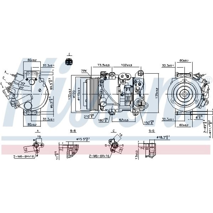 Nissens Klimakompressor PKW 890158 Nissens Klimakompressor PKW 890158
