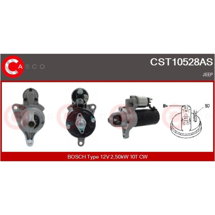 CASCO Anlasser CST10528AS CASCO Anlasser CST10528AS