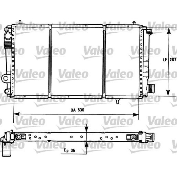 Valeo Motorkühler 731173 Valeo Motorkühler 731173
