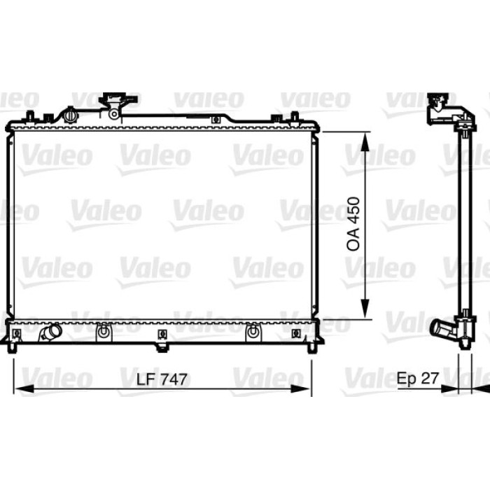 Valeo Motorkühler 735577 Valeo Motorkühler 735577