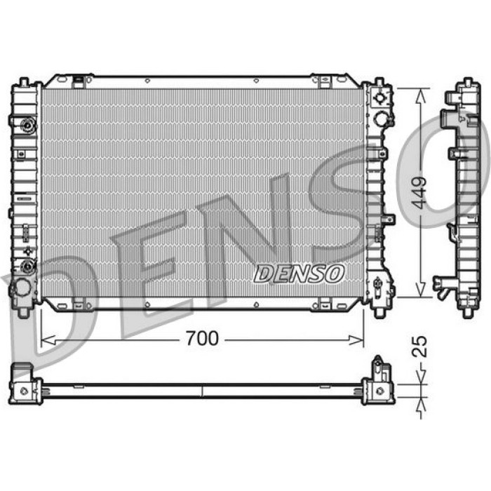Denso Motorkühler DRM10089 Denso Motorkühler DRM10089