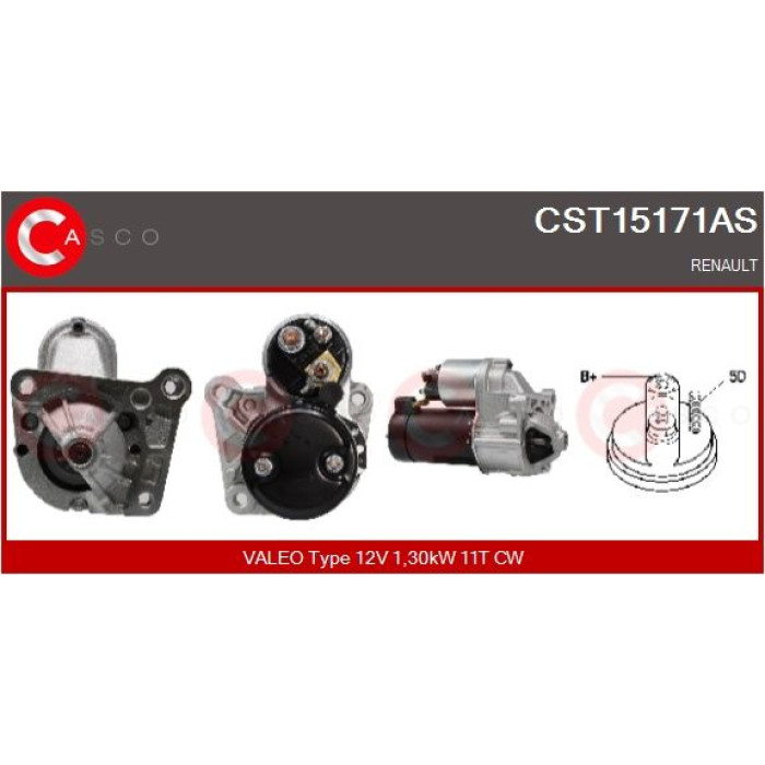 CASCO Anlasser CST15171AS CASCO Anlasser CST15171AS