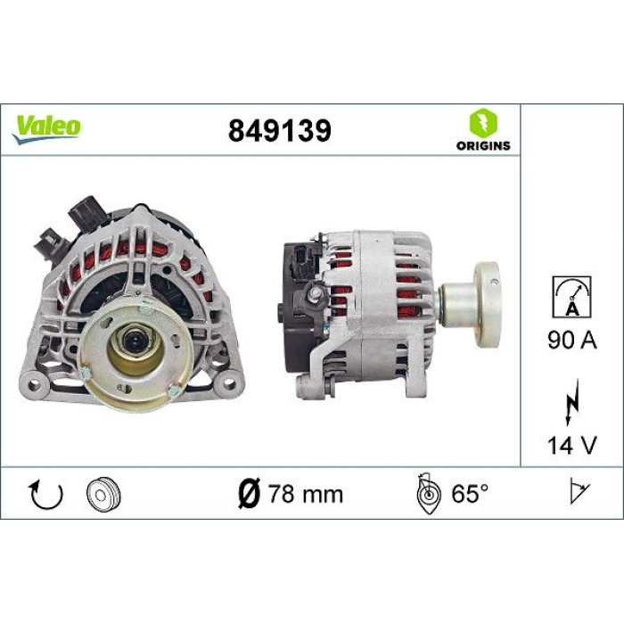 Valeo Lichtmaschine 849139 Valeo Lichtmaschine 849139