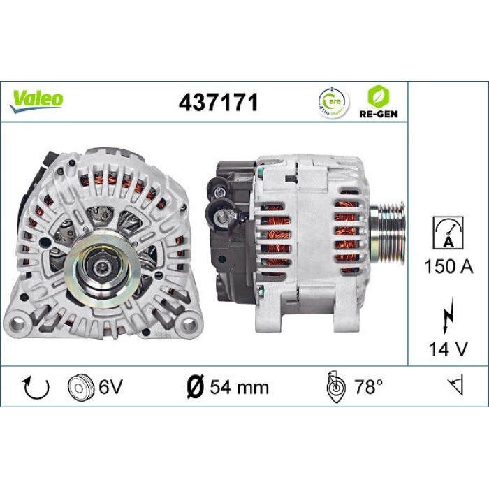 Valeo Lichtmaschine 437171 Valeo Lichtmaschine 437171