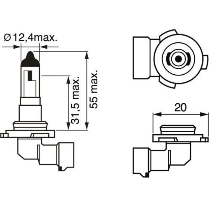 1987302083 Bosch H10 12V 42W PURE LIGHT 1987302083 1987302083 Bosch H10 12V 42W PURE LIGHT 1987302083