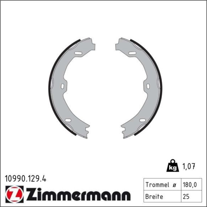 ZIMMERMANN Bremsbacken 10990.129.4