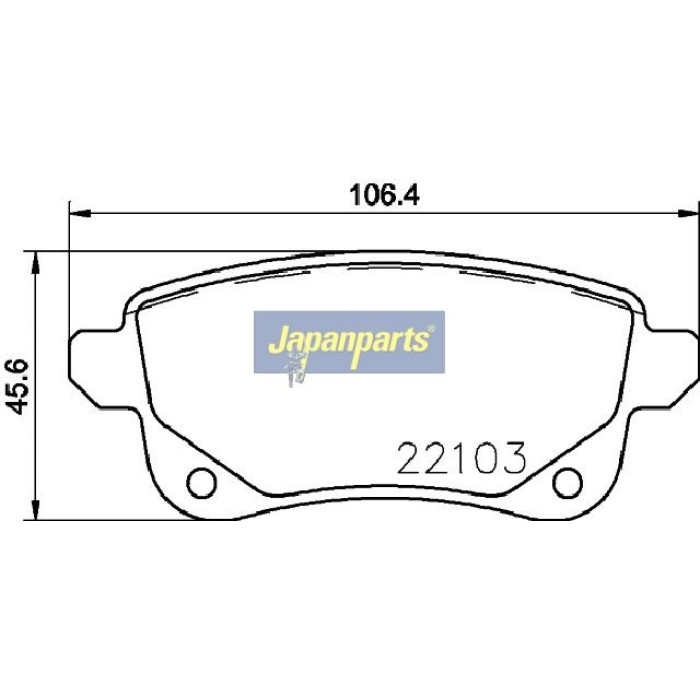 Japanparts Bremsbeläge PP-0704AF Japanparts Bremsbeläge PP-0704AF
