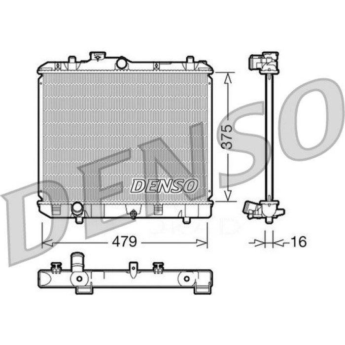 Denso Motorkühler DRM47004 Denso Motorkühler DRM47004