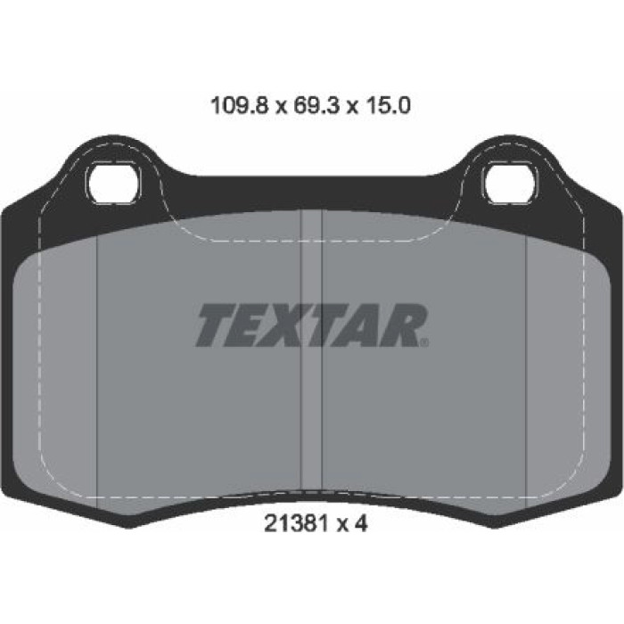2138102 Textar Bremsbelagsatz 2138102 2138102 Textar Bremsbelagsatz 2138102