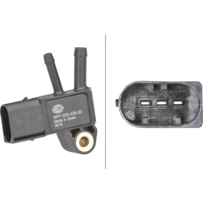 HELLA Sensor, Abgasdruck 6PP 009 409-001 HELLA Sensor, Abgasdruck 6PP 009 409-001