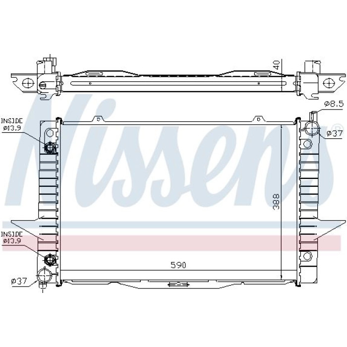 Nissens Wasserkühler PKW 65548A