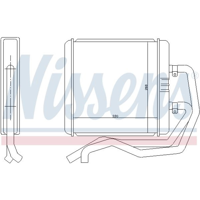 Nissens Heizungskühler LKW 71811 Nissens Heizungskühler LKW 71811