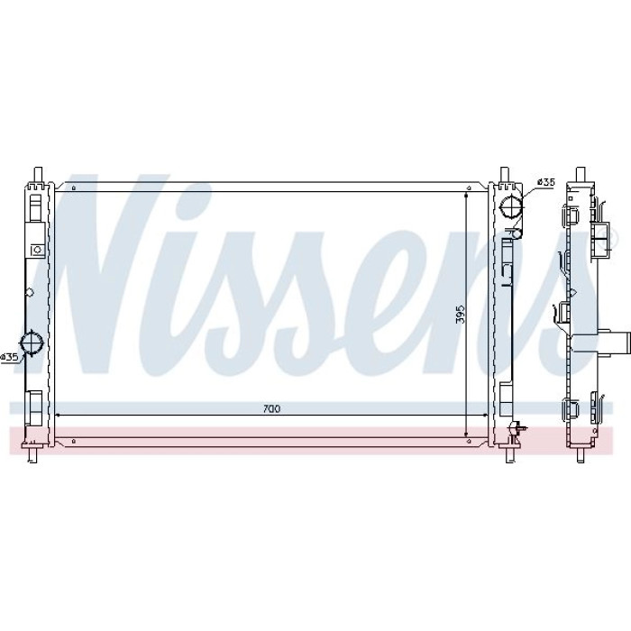 Nissens Wasserkühler PKW 61019 Nissens Wasserkühler PKW 61019