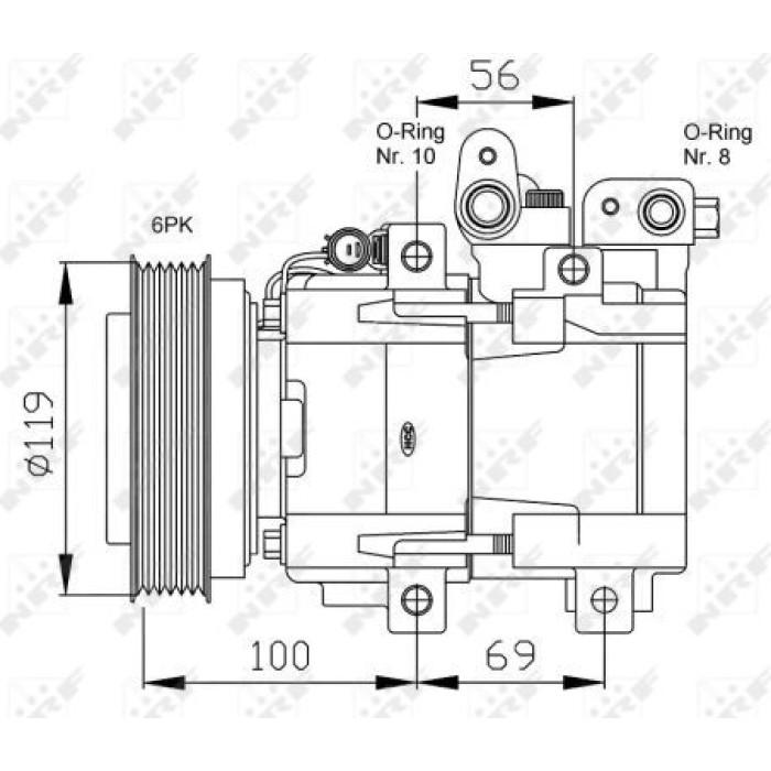 NRF Kompressor 32755G NRF Kompressor 32755G