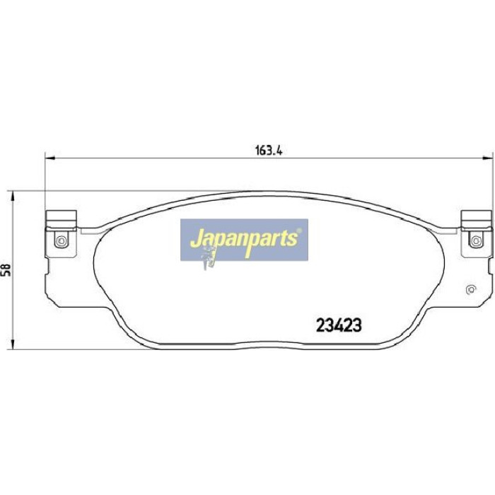 Japanparts Bremsbeläge PA-0337AF Japanparts Bremsbeläge PA-0337AF